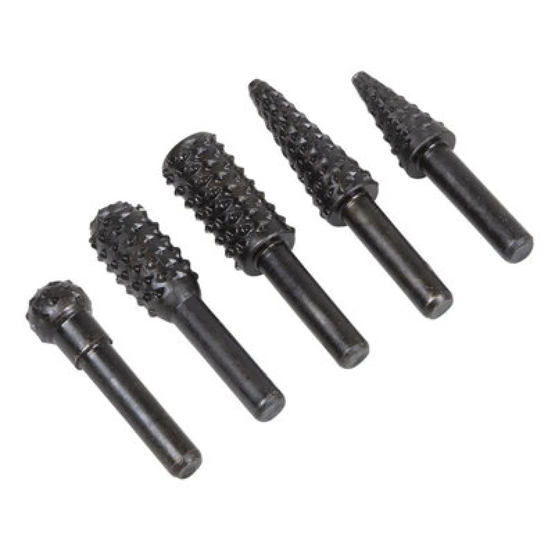 Image of Sealey 5 Piece Rotary Burr Rasp Drill Bit Set RWBS5
