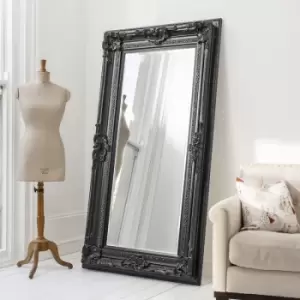 Image of Gallery Interiors Valois Leaner Mirror / Black