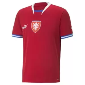 Image of Puma Czech Republic Home Shirt 2022 Mens - Red