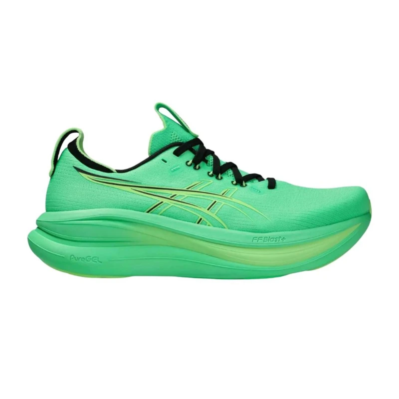 Image of Asics Gel-Nimbus 28 Shoes Green SS26, Size 44 - EUR