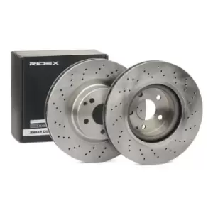Image of RIDEX Brake disc MERCEDES-BENZ 82B0332 2204210812,2204212512,A2204210812 Brake rotor,Brake discs,Brake rotors A2204212512,A220421251264