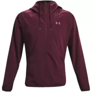Image of Under Armour Woven Windbreaker Jacket - Red