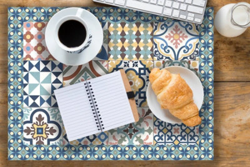 Image of Native Home & Lifestyle Siena Vinyl Table Mat 33x45cm (Set of 4) Multi unisex