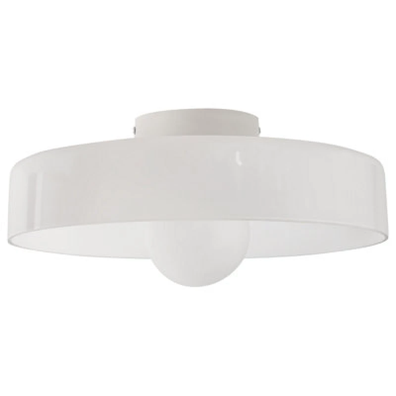 Image of Beliani Ceiling Lamp Luguse Glass White