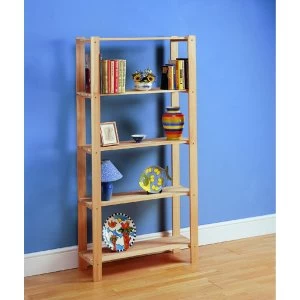 Image of Wickes 5 Tier Pine Shelving Unit