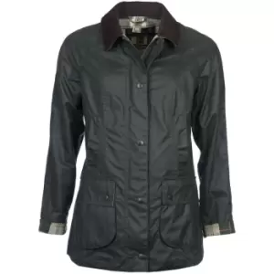 Image of Barbour Womens Beadnell Wax Jacket Sage 12