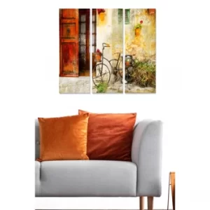 Image of MDF6882121 Multicolor Decorative MDF Painting (3 Pieces)