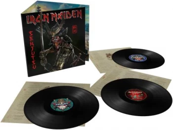 Image of Iron Maiden Senjutsu - Black Vinyl - Sealed 2021 UK 3-LP vinyl set 0190295015916