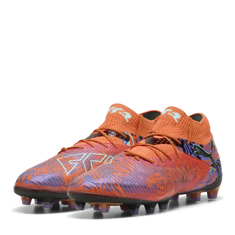 Image of Puma Mens Future Ultimate Creativity Astro Turf Football Boots Orange Pop male 6 (39)