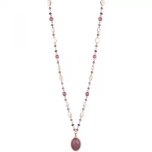 Image of Ladies Nine West Rose Gold Plated Necklace