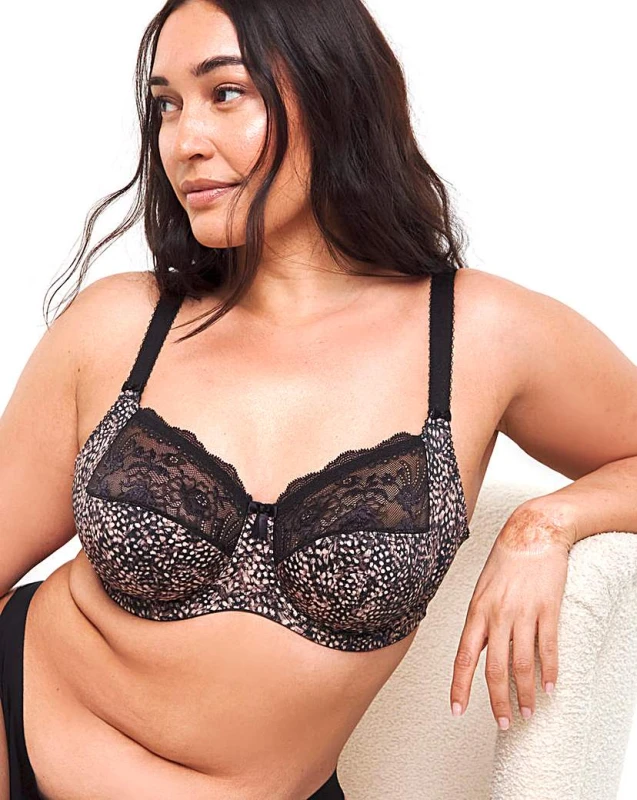Image of Elomi Elomi Morgan Full Cup Wired Bra Ebony Ebony - Elomi - Size: 36F Ebony Female 36F YC53406