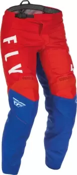 Image of Fly Racing F-16 Motocross Pants, white-red-blue, Size 32, white-red-blue, Size 32