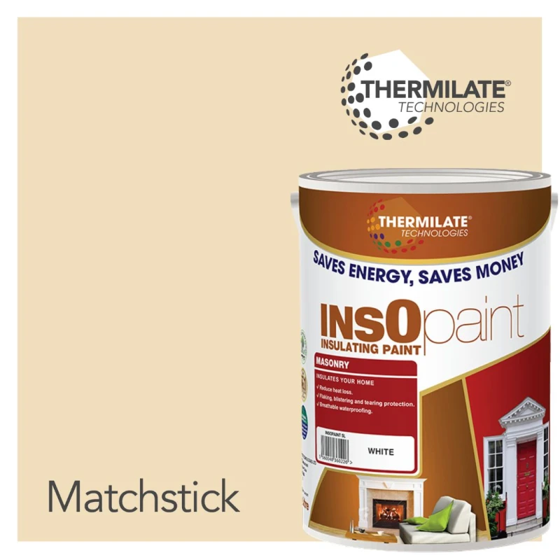 Image of THERMILATE TECHNOLOGIES Exterior Masonry Paint - 5L in Matchstick Matchstick Unisex 5L