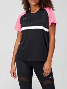Image of Nike Academy 20 Short Sleeve Top - Black/Pink, Size XL, Women