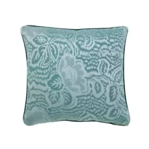 Image of Ted Baker Magnolia Jacquard Cushion 45cm x 45cm, Teal
