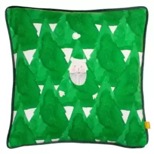 Image of Hide + Seek Santa Cushion Green