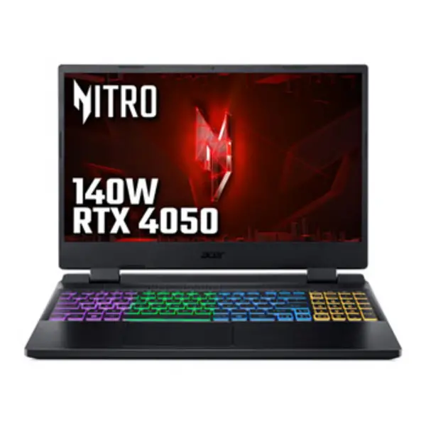 Image of Acer Acer Nitro 5 5 AN515-58 Gaming Laptop - Intel Core i7-12650H 16GB 512GB SSD NVIDIA GeForce RTX 4050 6G 15.6" Full HD IPS 144Hz Windows 11 Bl