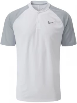 Image of Mens Nike Dry Momentum Blade Polo Grey