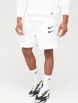 Image of Nike Swoosh Shorts - White