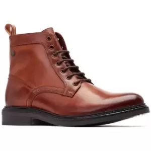 Image of Base London Mens Peyton Lace Up Leather Combat Boots UK Size 11 (EU 45)