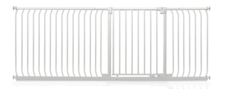 Image of Safetots Elite Pressure Safety Gate, 216Cm - 225Cm, Matt White, Pressure Fit Stair Gate