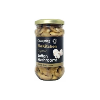 Image of Bio Kitchen Button Mushrooms - 280g x 6 - 84982 - Clearspring