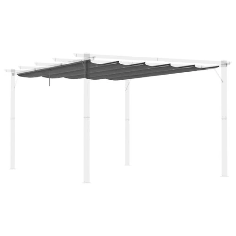 Image of Outsunny Replacement Canopy for 4x3m Pergola - Grey 84C-372V01CG