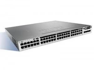 Image of Cisco Catalyst 3850 48-port Gigabit PoE+ Switch - IP Services Software