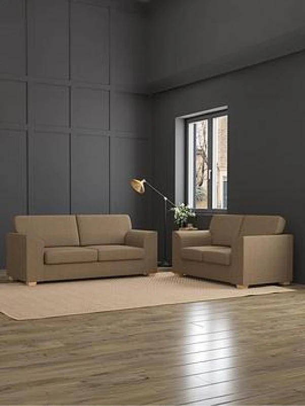 Image of Aspire Modo Three Seater And Two Seater, Fixed Back, Venice Granite, Grey MO-FB-VN05-3S2S