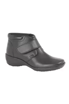 Image of Wide Fit Softie Leather Ankle Boots