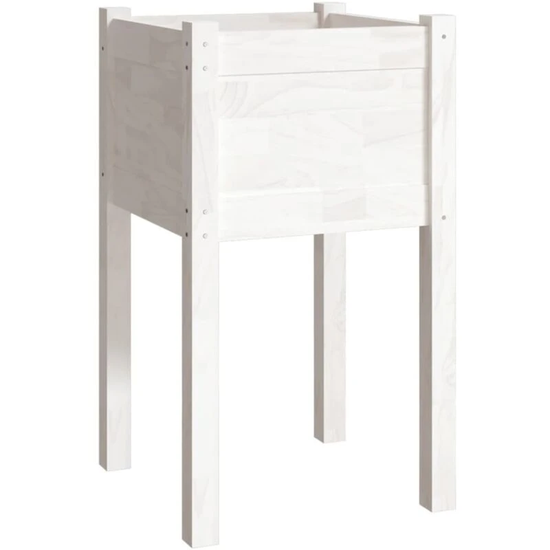 Image of VIDAXL Garden Planter White 40x40x70cm Solid Pinewood Vidaxl 8720286815229