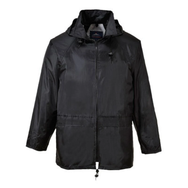 Image of Portwest Classic Rain Jacket S440BKR5XL Colour: Black