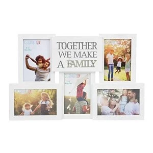 Image of Collage Photo Frame with Metal Words - Family