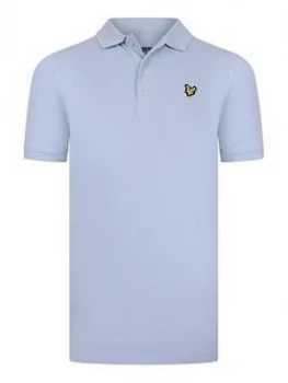 Image of Lyle & Scott Boys Classic Short Sleeve Polo - Chambray Blue