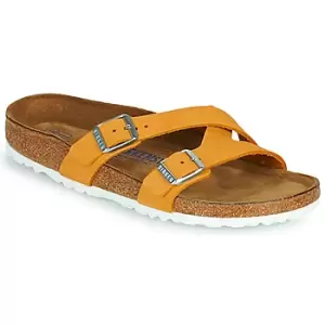 Image of Birkenstock YAO BALANCE SFB womens Mules / Casual Shoes in Orange,4.5,5,5.5,7,7.5,2.5