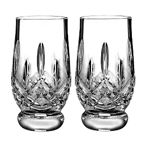 Image of Waterford Lismore Crystal Footed Tumblers, Set of 2