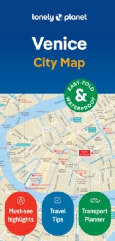 Image of Lonely Planet Venice City Map : Durable, Waterproof, Easy-Fold Planning Map with Attractions & Walking Tours Sheet map, folded