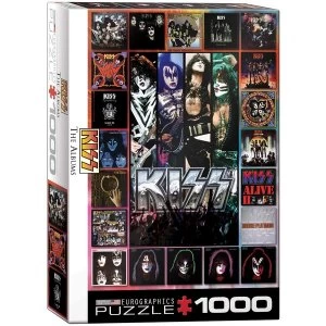 Image of Kiss The Albums Eurographic 1000 Piece Jigsaw Puzzle