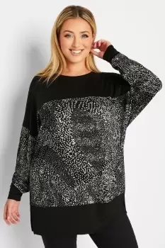 Image of Animal Print Long Sleeve Top