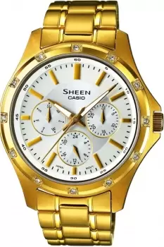 Image of Ladies Casio Sheen Watch SHE-3801GD-7AEF