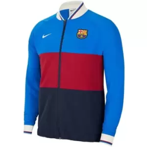 Image of Nike FC Barcelona Dri-Fit Tracksuit Top Mens - Blue