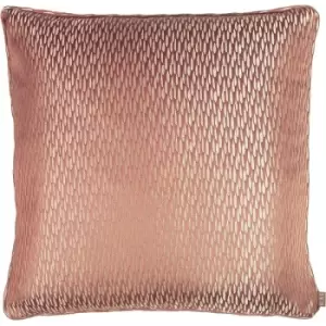Image of Kai Astrid Jacquard Square Cushion Cover (One Size) (Coral) - Coral