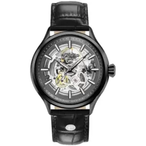 Image of Roamer 101663 40 55 05N Competence Skeleton III Black Strap Wristwatch