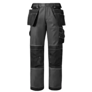 Image of Snickers 3212 Mens DuraTwill Holster Pocket Trousers Black / Grey 33" 30"
