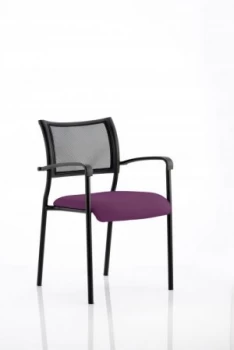 Image of Brunswick Bespoke Colour Seat Black Frame Tansy Purple