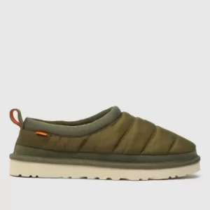 Image of UGG Khaki Tasman Puft Slippers