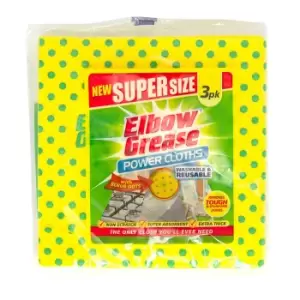 Image of Elbow Grease Super Size Power Cloths - 3pk