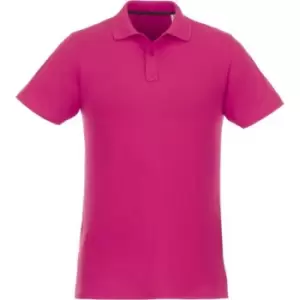 Image of Elevate Mens Helios Short Sleeve Polo Shirt (M) (Magenta)