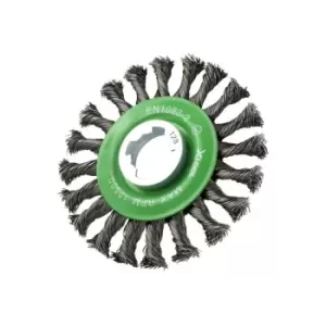 Image of X-lock Conical Wire Brush 115mm M14x2 0.50mm Stainless Steel Wire - Faithfull