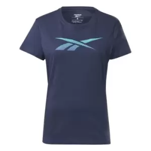 Image of Reebok Vector T-Shirt Womens - Blue